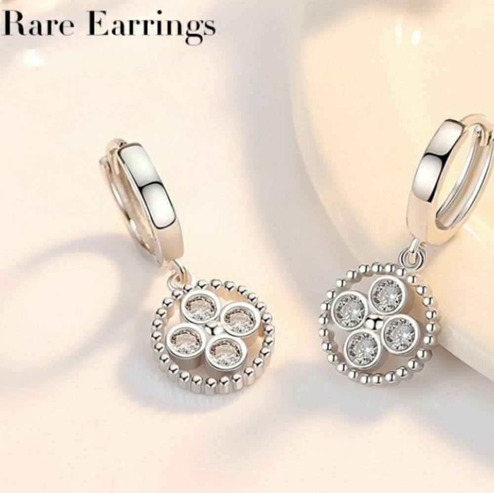 💯💋Host Pic NEW S925 Unique Dangle Zircon Earring - Picture 3 of 13